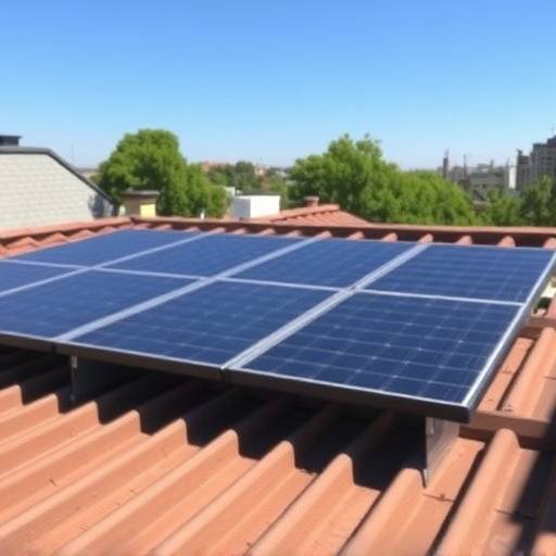 pannelli solari installati su un tetto