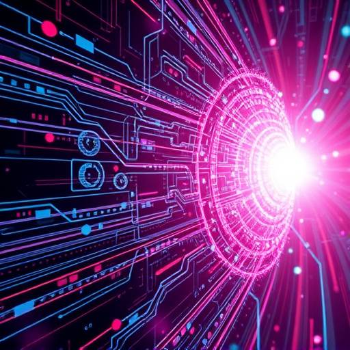 Rappresentazione grafica di un computer quantistico